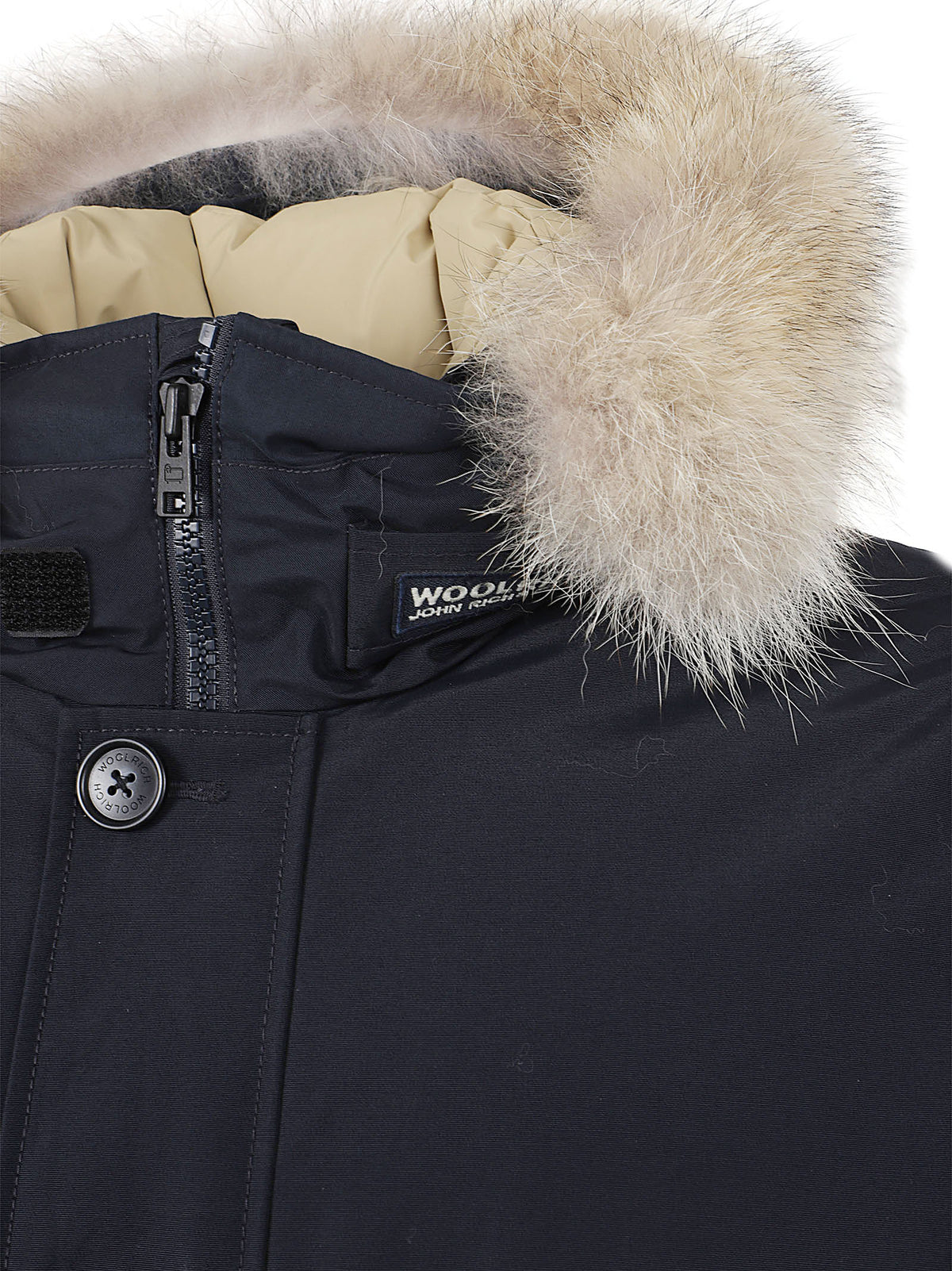 GIACCA BOMBER UOMO POLAR - WOOLRICH CFWOOU2238MRUT0001 MLB MELTON BLUE WOOLRICH 