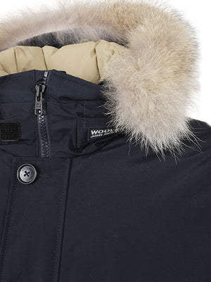 GIACCA BOMBER UOMO POLAR - WOOLRICH CFWOOU2238MRUT0001 MLB MELTON BLUE WOOLRICH 