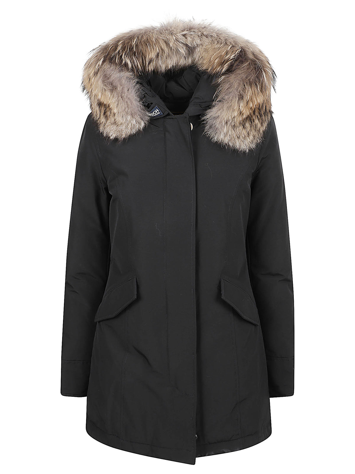 GIACCA DONNA ARCTIC RACCOON PARKA - WOOLRICH CFWWOU0538FBUT0001 BLK Black WOOLRICH 