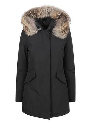 GIACCA DONNA ARCTIC RACCOON PARKA - WOOLRICH CFWWOU0538FBUT0001 BLK Black WOOLRICH 