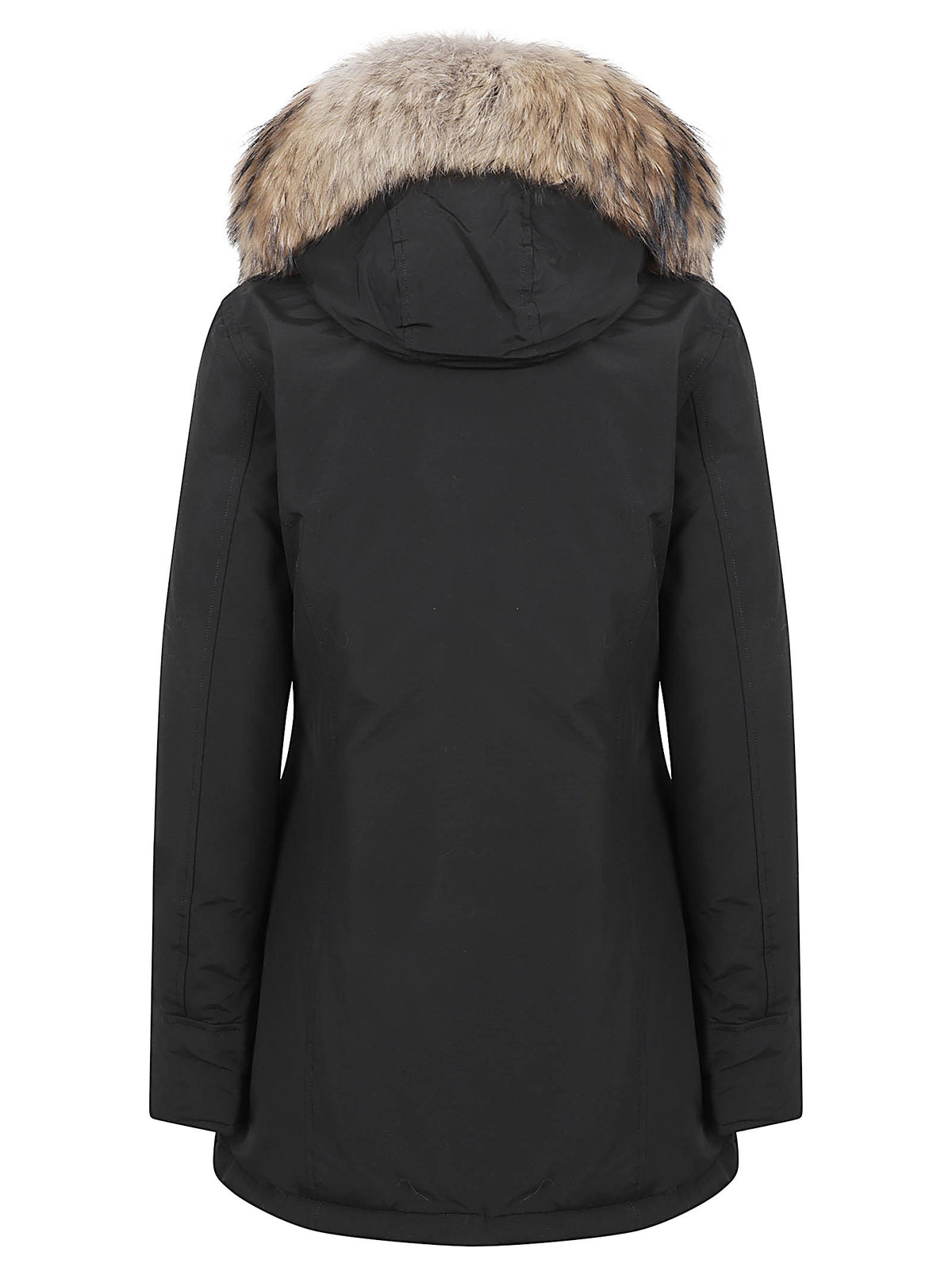 GIACCA DONNA ARCTIC RACCOON PARKA - WOOLRICH CFWWOU0538FBUT0001 BLK Black WOOLRICH 