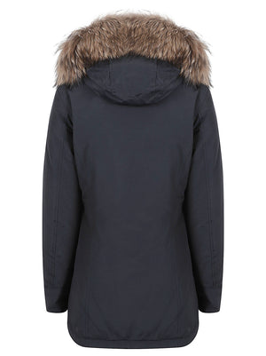 GIACCA DONNA ARCTIC RACCOON PARKA - WOOLRICH<BR/> CFWWOU0538FBUT0001 DKN DARK NAVY WOOLRICH 