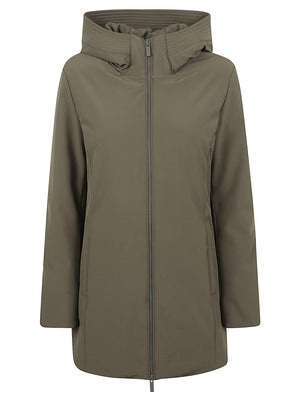GIACCA PARKA DONNA NEW FIRTH DOWN - WOOLRICH<BR/> CFWWOU2045FBUT3496 614 Dark Green WOOLRICH 