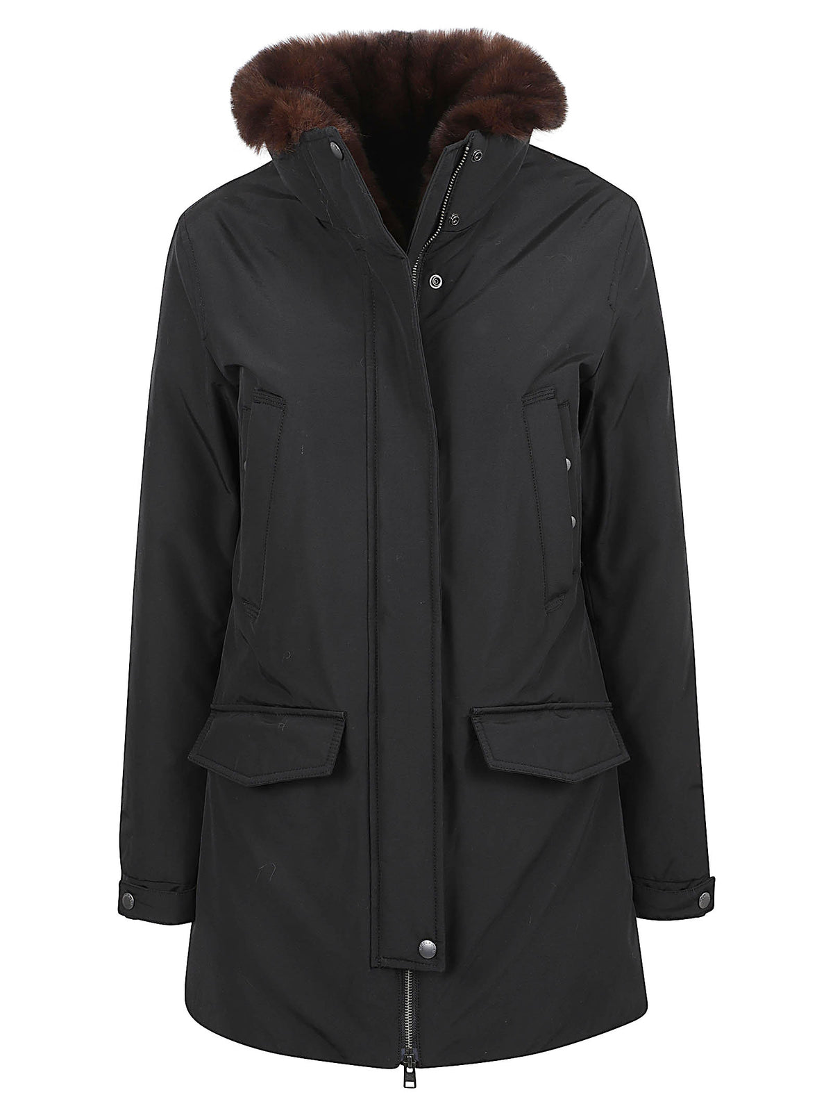 GIACCA DONNA ERIE PARKA - WOOLRICH CFWWOU2245FRUT0001 BLK Black WOOLRICH 