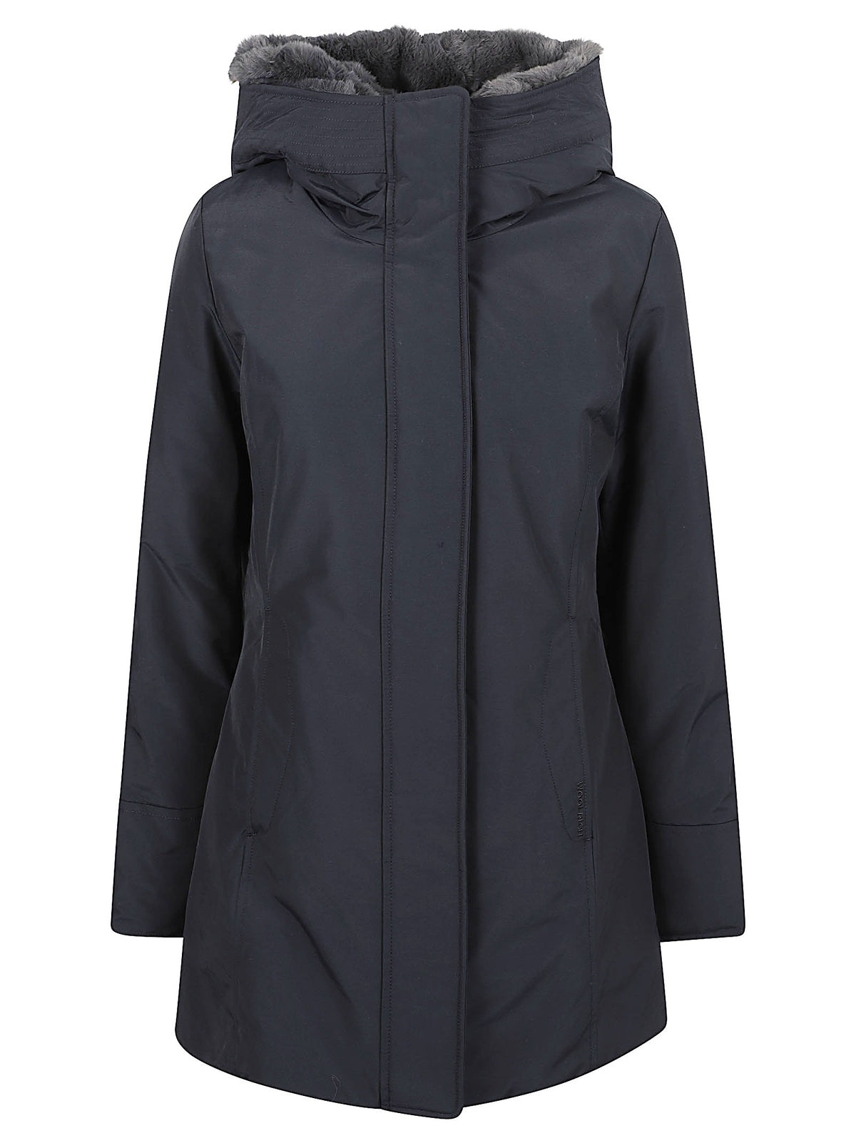 GIACCA DONNA BOULDER FAUX FUR PARKA - WOOLRICH CFWWOU2265FRUT0001 DKN DARK NAVY WOOLRICH 