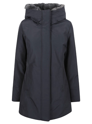 GIACCA DONNA BOULDER FAUX FUR PARKA - WOOLRICH CFWWOU2265FRUT0001 DKN DARK NAVY WOOLRICH 
