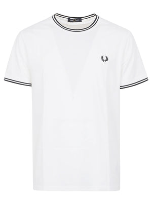 Maglia uomo manica corta FPM1588V 100 White FRED PERRY 