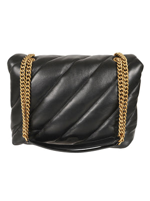 Borsa donna 100037 A0F2Z99Q NERO-ANTIQUE GOLD PINKO 