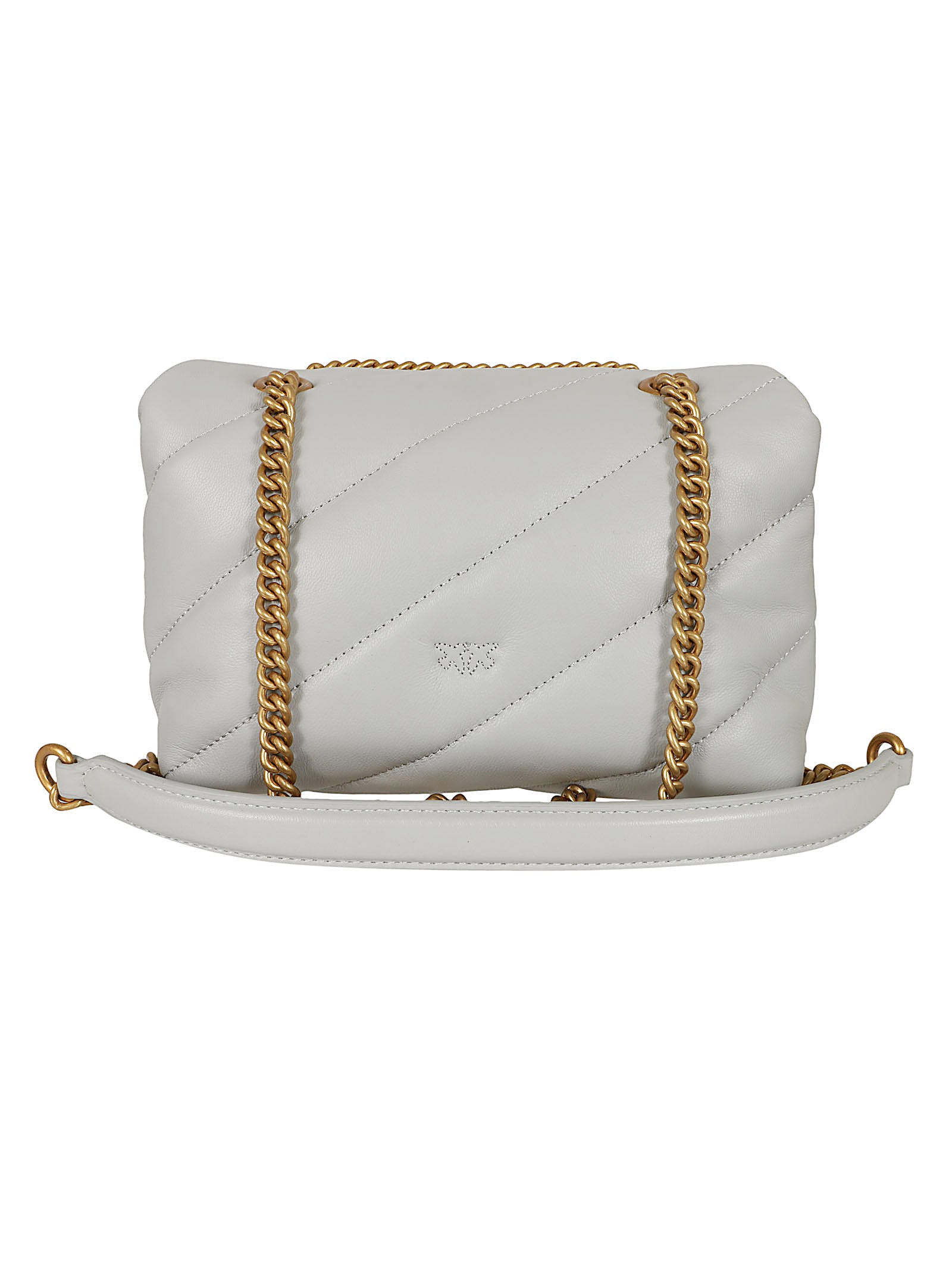 Borsa donna 100039 A0F2K32Q GRIGIO PERLA-ANTIQUE GOLD PINKO 