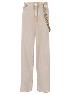 Jeans donna 104601 A33RC88 BEIGE-MACROCISTIDE PINKO 