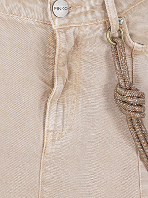 Gonna lunga donna 104647 A33RC88 BEIGE-MACROCISTIDE PINKO 