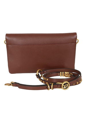Borsa donna 106023 A0QOR49Q BURGUNDY WINE-ANTIQUE GOLD PINKO 