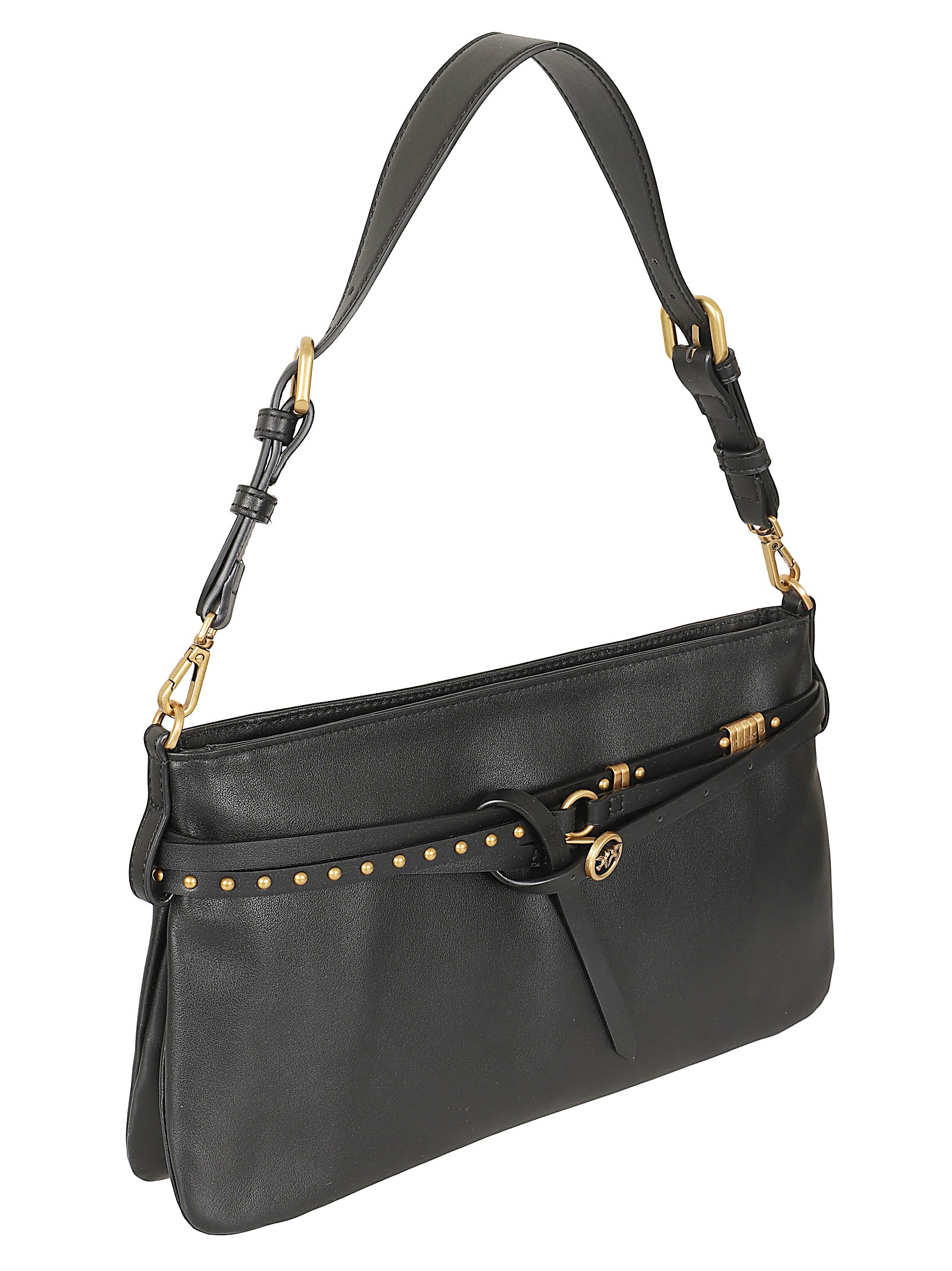 Borsa donna 106176 A0QOZ99Q NERO-ANTIQUE GOLD PINKO 