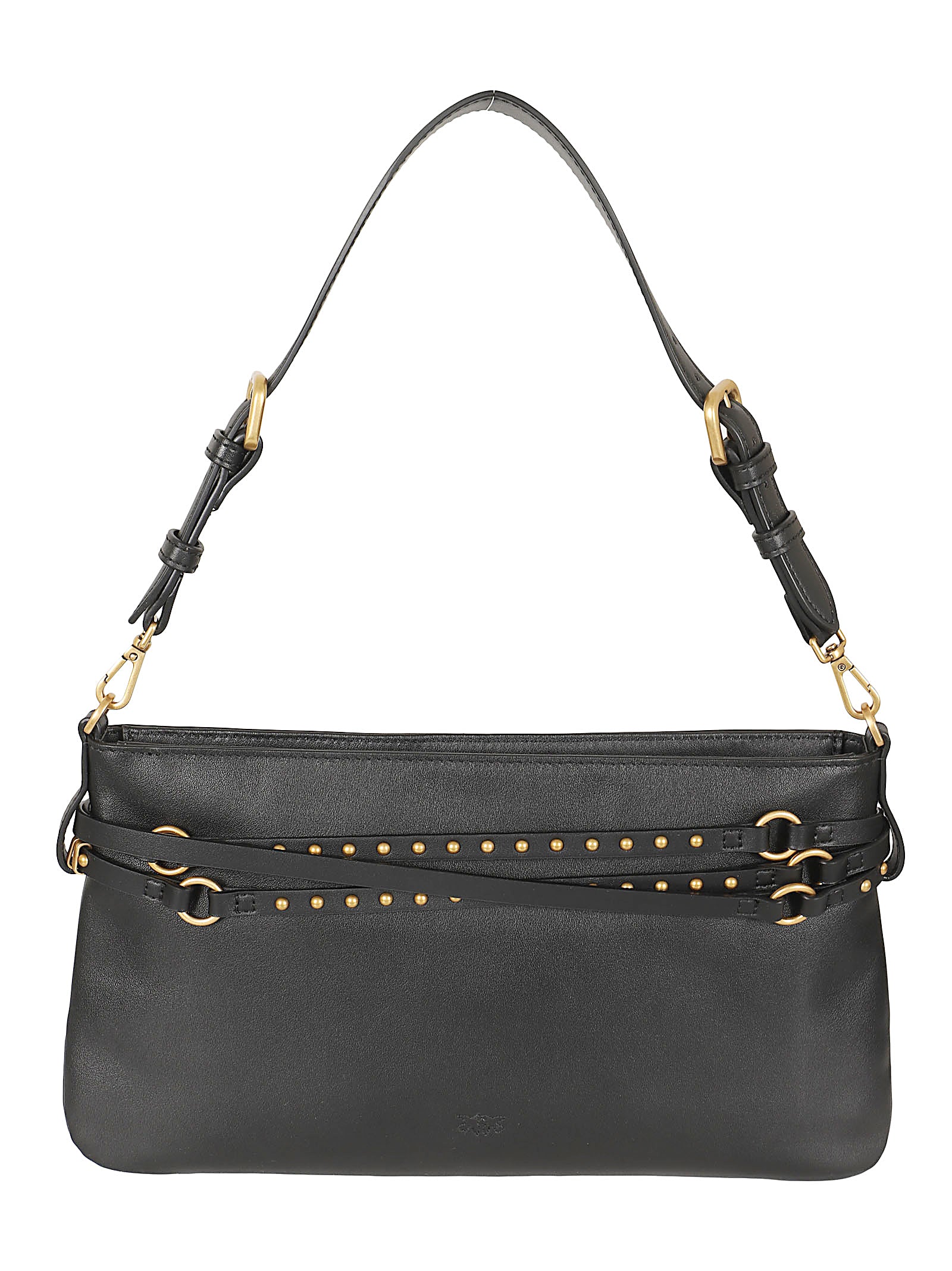 Borsa donna 106176 A0QOZ99Q NERO-ANTIQUE GOLD PINKO 