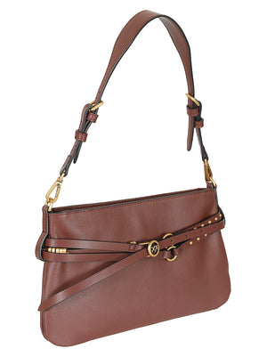 Borsa donna 106177 A0QOR49Q BURGUNDY WINE-ANTIQUE GOLD PINKO 