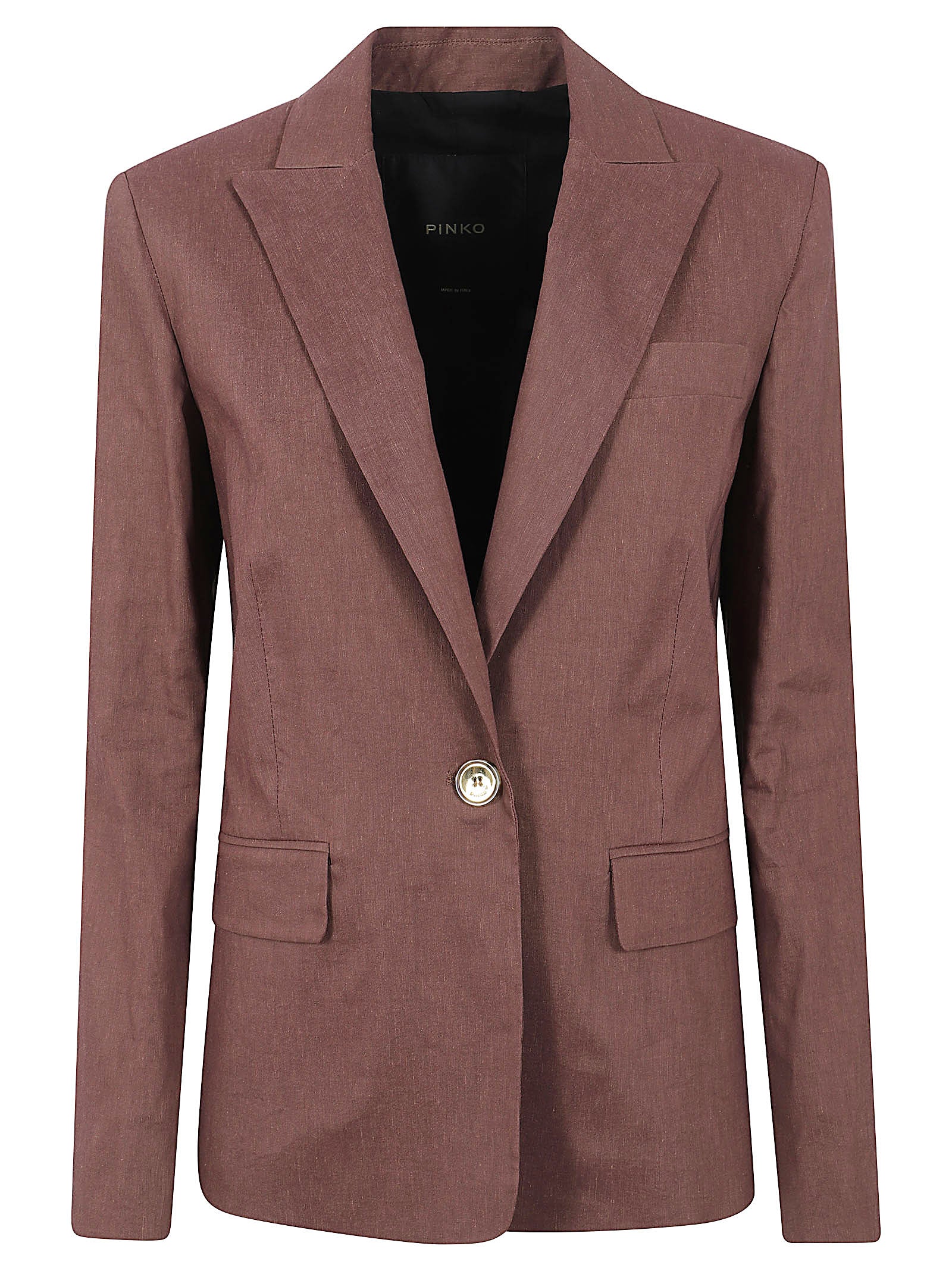 Giacca donna 106597 A34IL78 MARRONE TERRA X PIANTE PINKO 