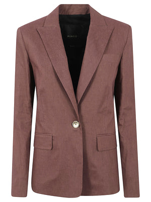 Giacca donna 106597 A34IL78 MARRONE TERRA X PIANTE PINKO 