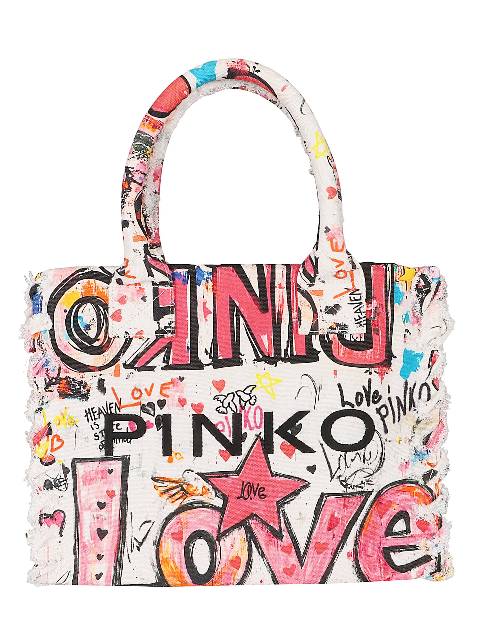 Borsa donna 106673 A3B6ZW0Q BIANCO-MULTICOLOR PINKO 