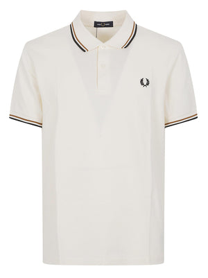 Polo uomo FPM3600P 79B ECRU-DRKCRML-BLK FRED PERRY 