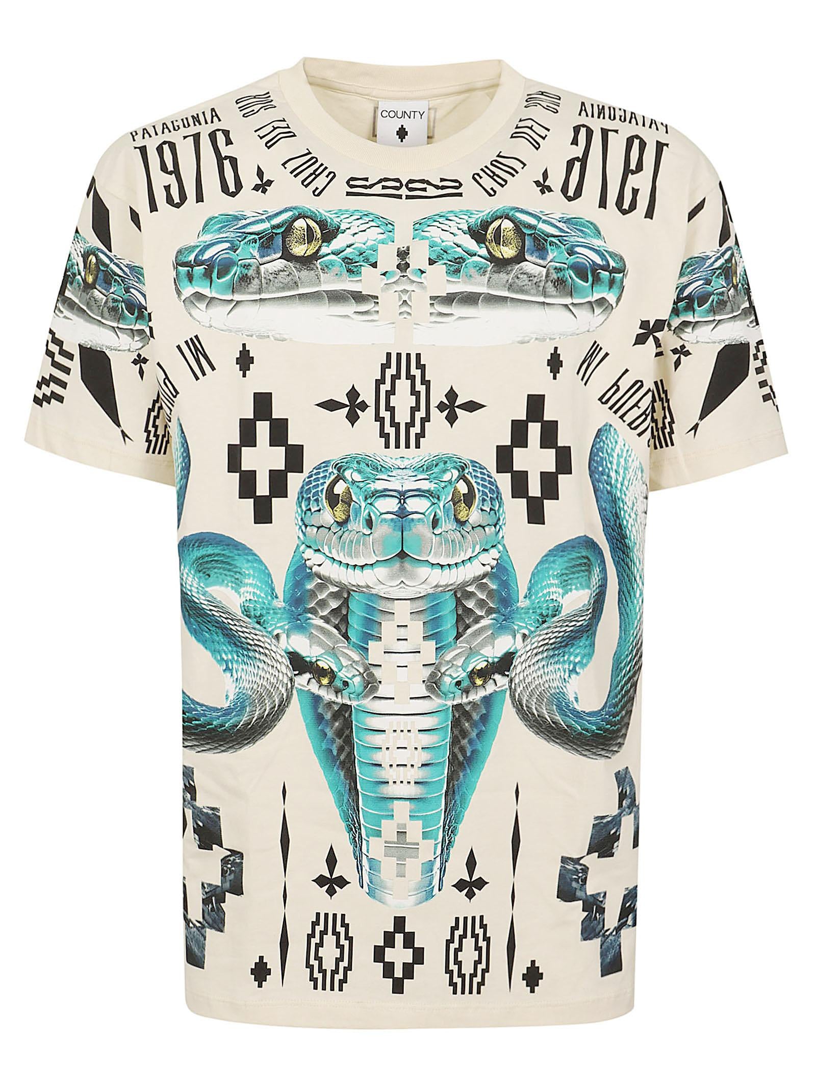 Maglietta manica corta<BR/> S6CMMATH037 412 COCCO MARCELO BURLON 