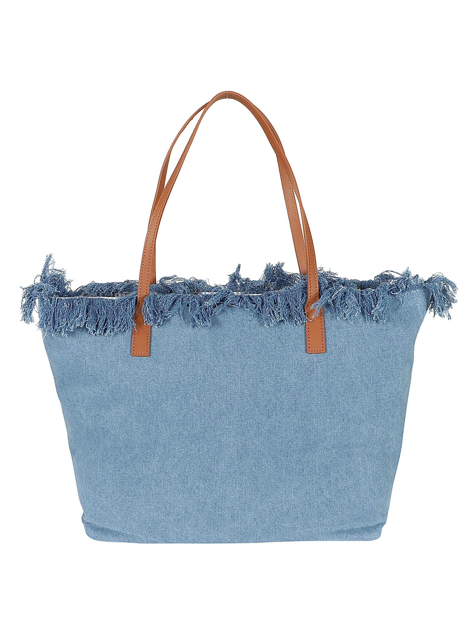 Borsa donna CITY BAG FRINGE 00436L DENIM EMB  MC 2 