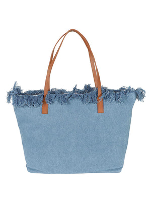 Borsa donna CITY BAG FRINGE 00436L DENIM EMB  MC 2 
