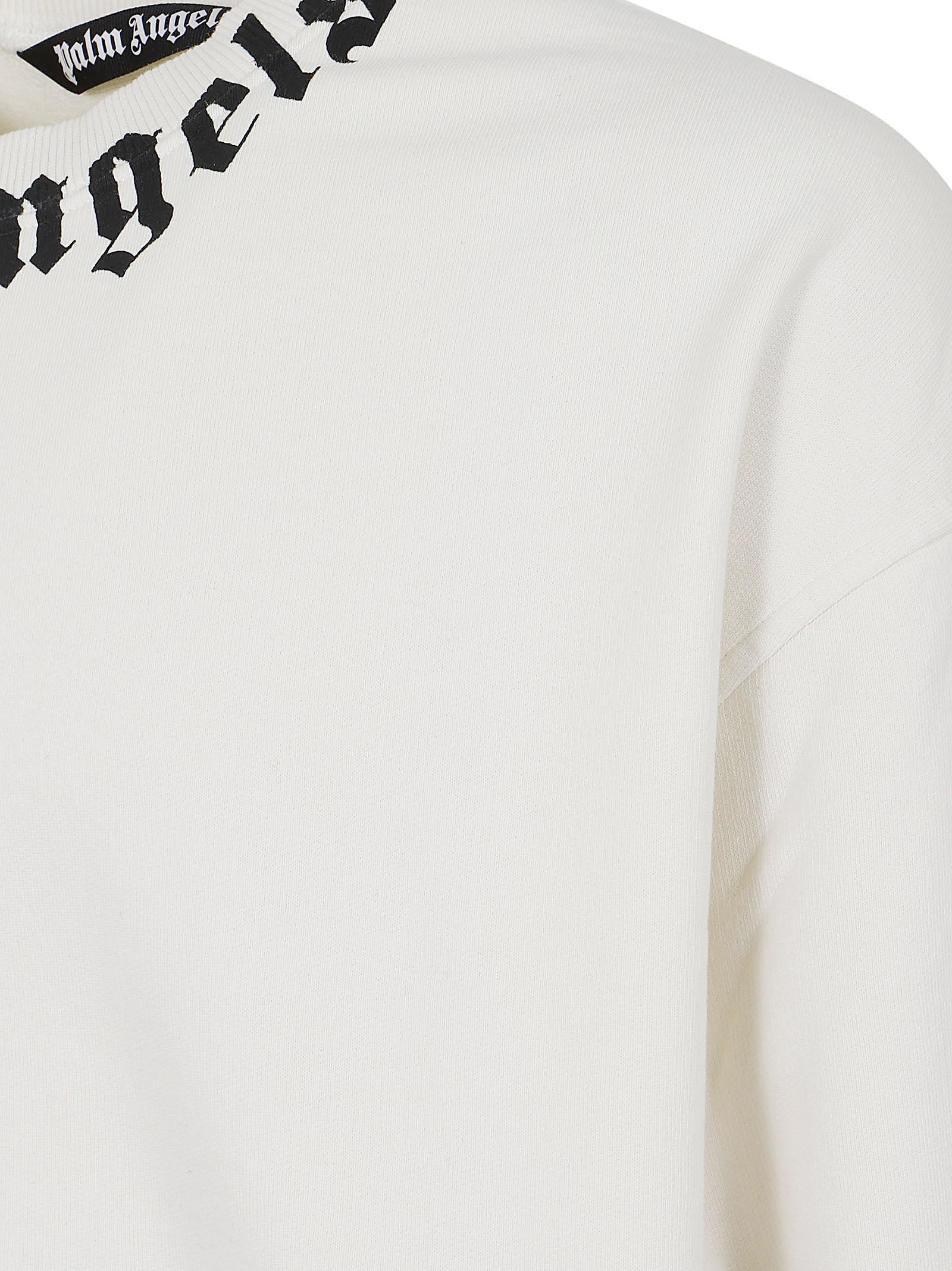 Felpa uomo<BR/> PMBA08HS26FLE004 0310 OFF WHITE-BLACK PALM ANGELS 
