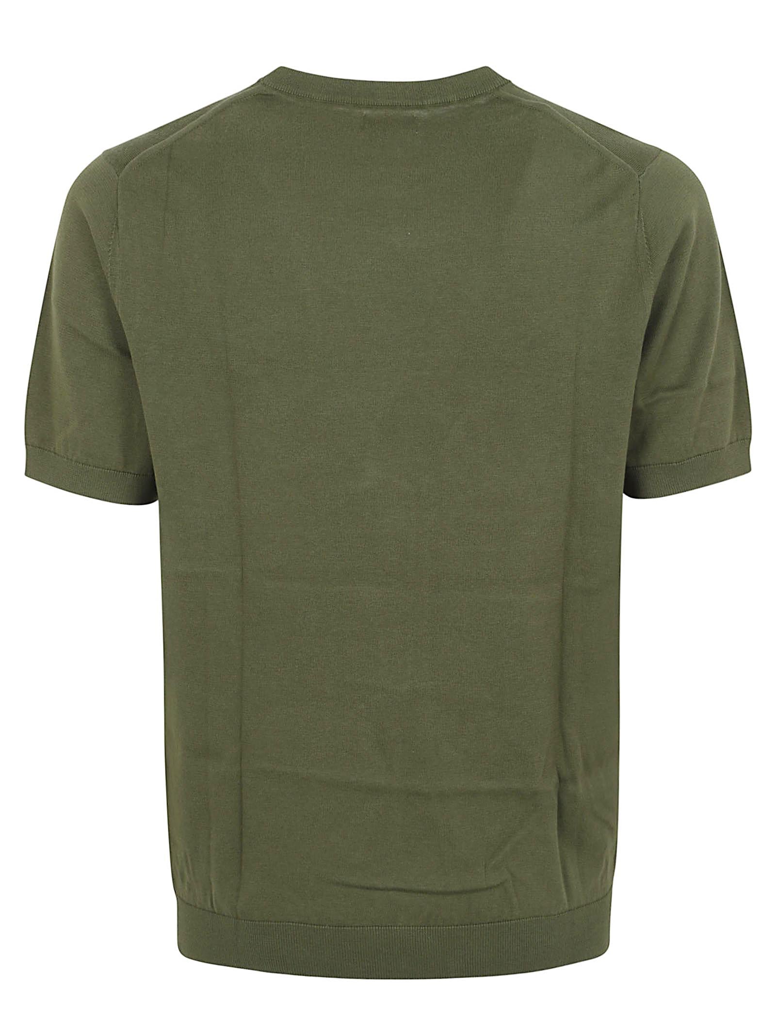 MAGLIETTA UOMO MANICA CORTA K36105 37 Verde scuro SUN68 