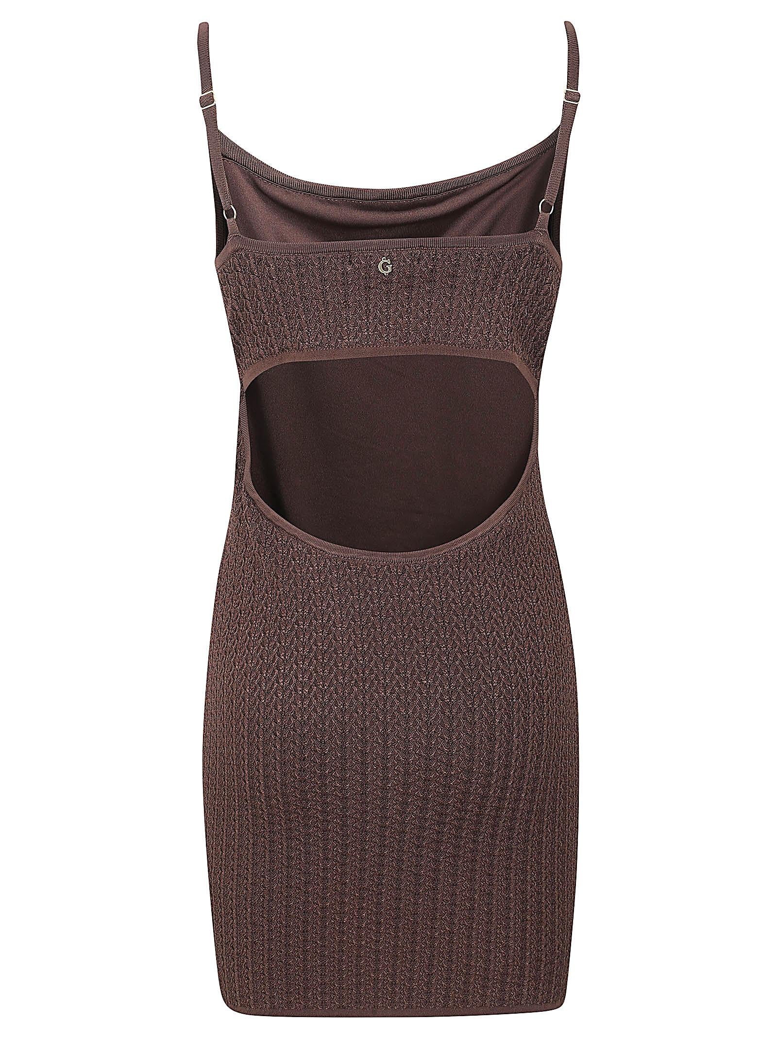 Abito stretch donna W6GKAAZ0783 FN09 REGAL BROWN GUESS 