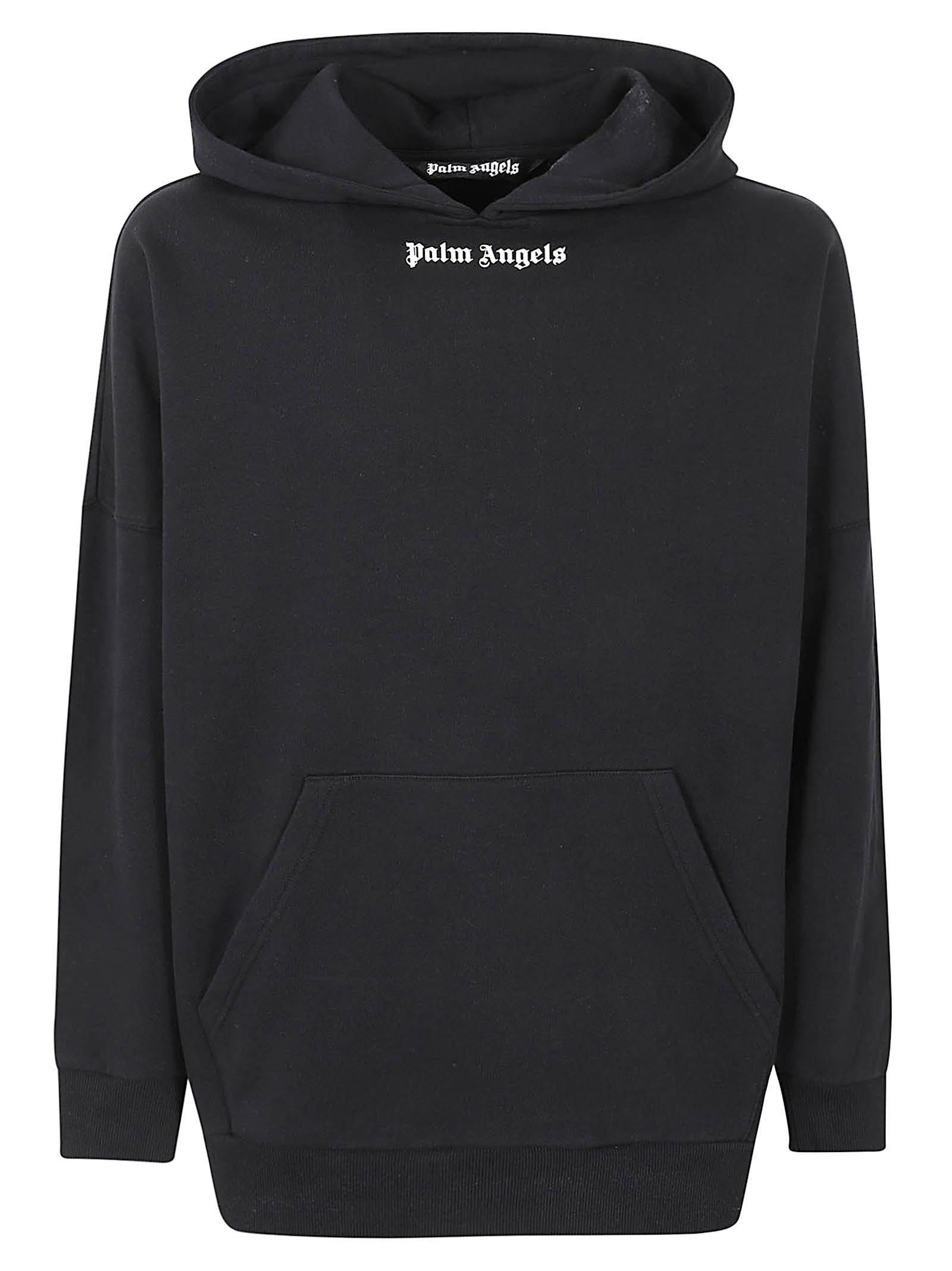 Felpa over uomo PMBB036S26FLE001 1003 BLACK-OFF WHITE PALM ANGELS 