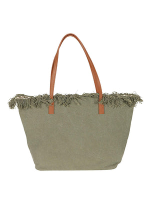 Borsa donna CITY BAG FRINGE 00587L CANVAS 52 EMB  MC 2 