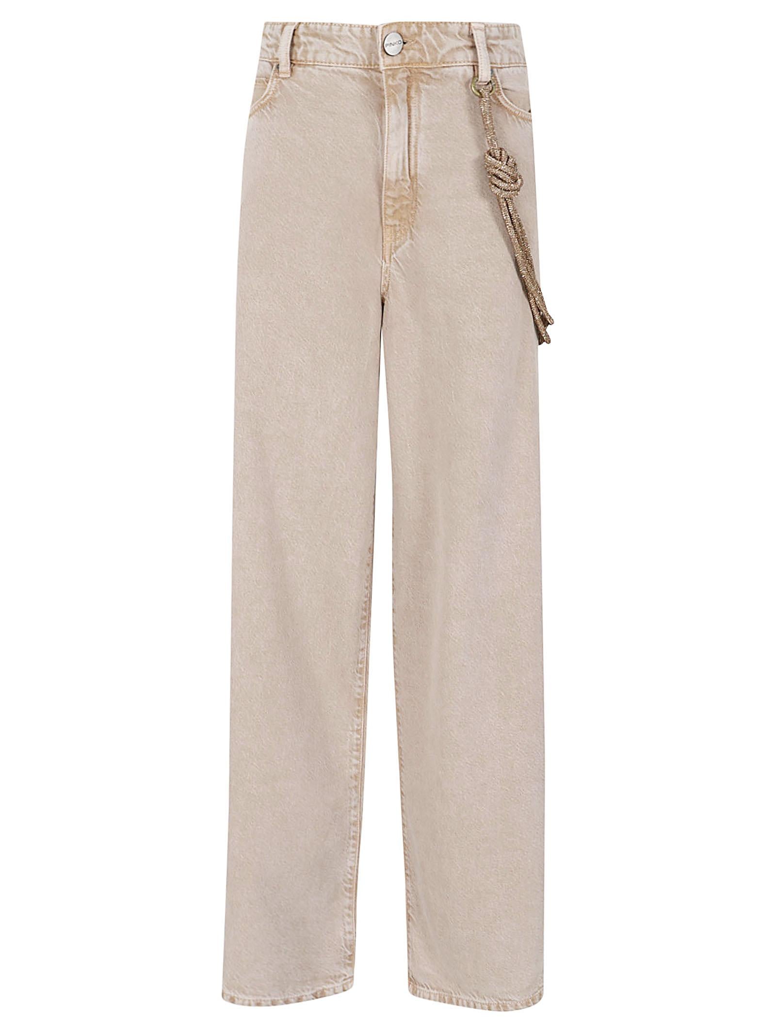 Jeans donna 104601 A33RC88 BEIGE-MACROCISTIDE PINKO 
