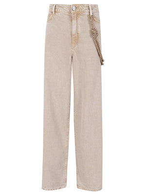 Jeans donna 104601 A33RC88 BEIGE-MACROCISTIDE PINKO 