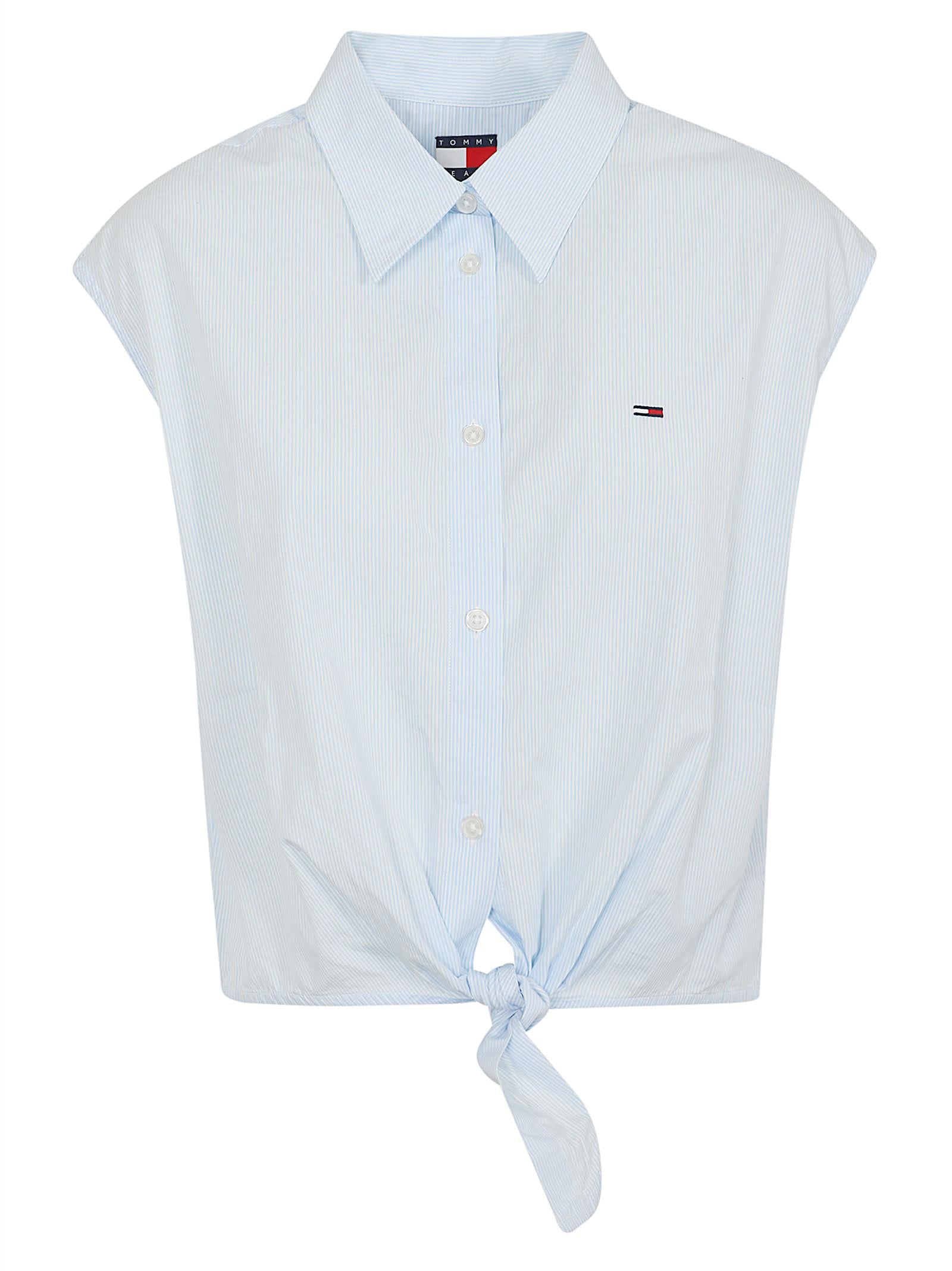 Camicia donna DW0DW22212 0A6 LIGHT POWDERY BLUE TOMMY HILFIGER 