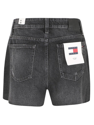 Pantaloncino donna<BR/> DW0DW22687 1BZ DENIM BLACK TOMMY HILFIGER 