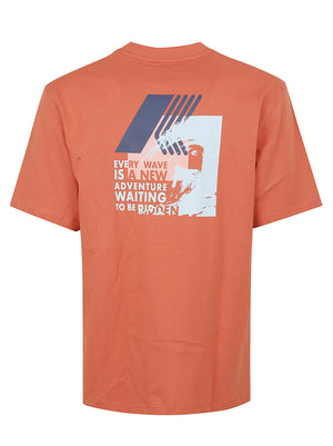 Maglietta uomo a maniche corte K71356W 896 ORANGE BROWNISH  KWAY 