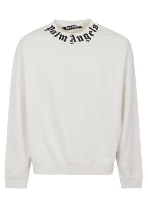 Felpa uomo<BR/> PMBA08HS26FLE004 0310 OFF WHITE-BLACK PALM ANGELS 