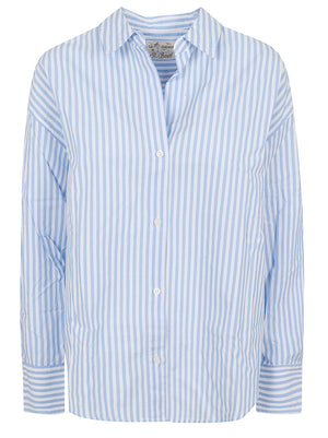 Camicia donna<BR/> CRISTAL 01942L COTTON STRIPES V SB  MC 2 