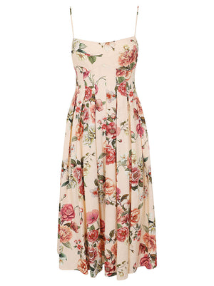 Abito lungo donna W6GKAFW2558 PMM9 COSMIC PEONY PRINT GUESS 