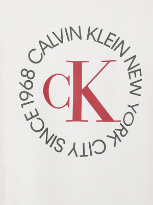Felpa uomo LV14RE250G YAF BRIGHT WHITE CALVIN KLEIN 