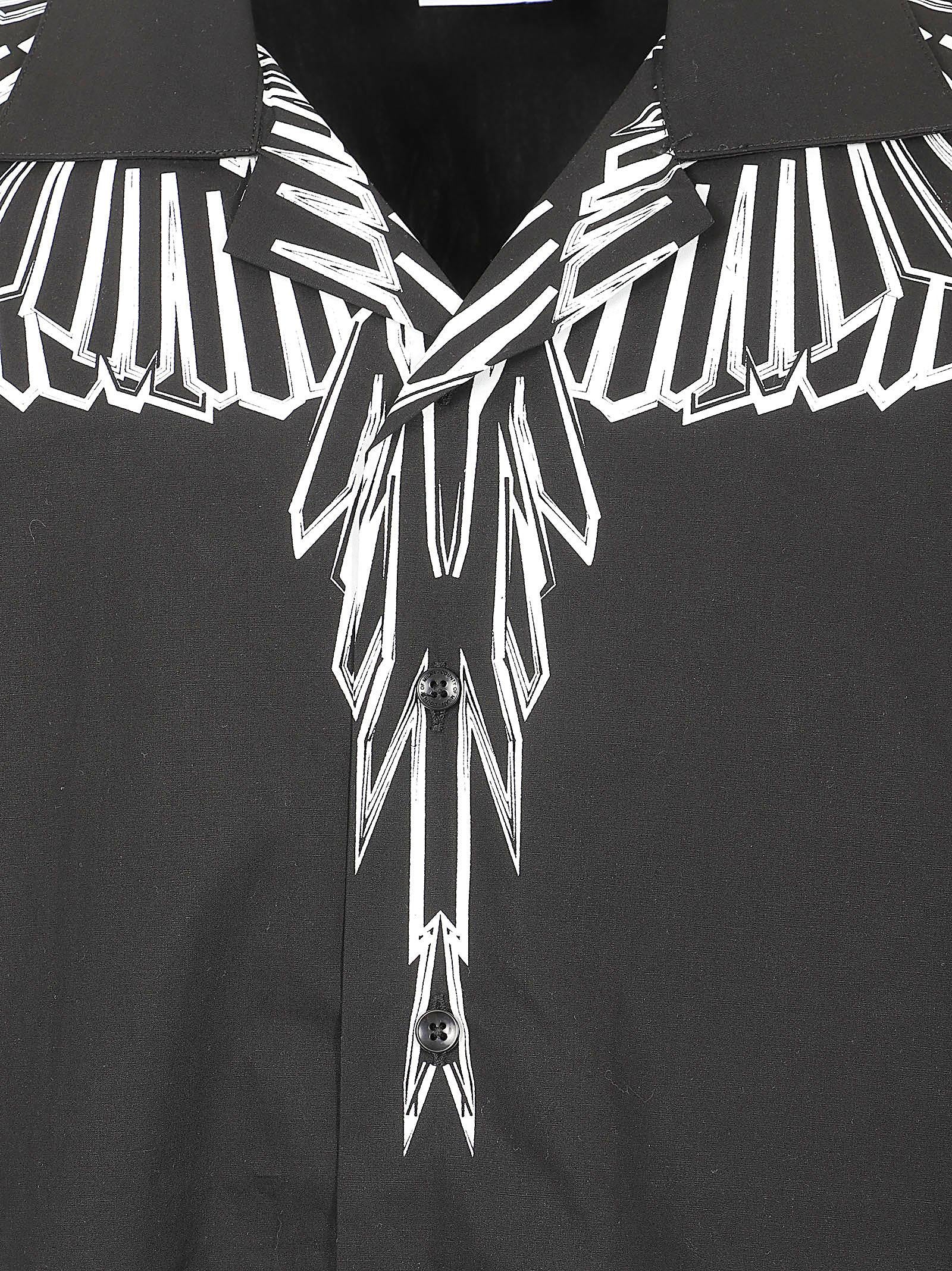 Camicia uomo S6CMMASI009 110 Nero MARCELO BURLON 