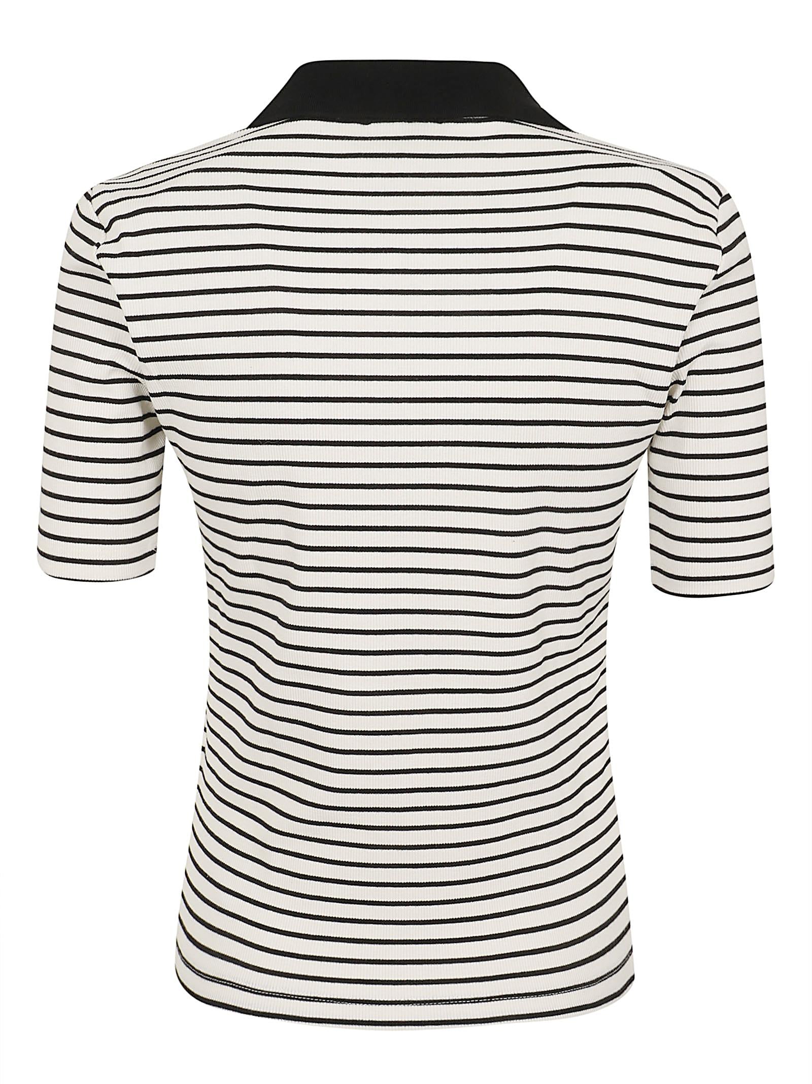 Polo donna LV047F835G XDY BLACK STRIPE CALVIN KLEIN 