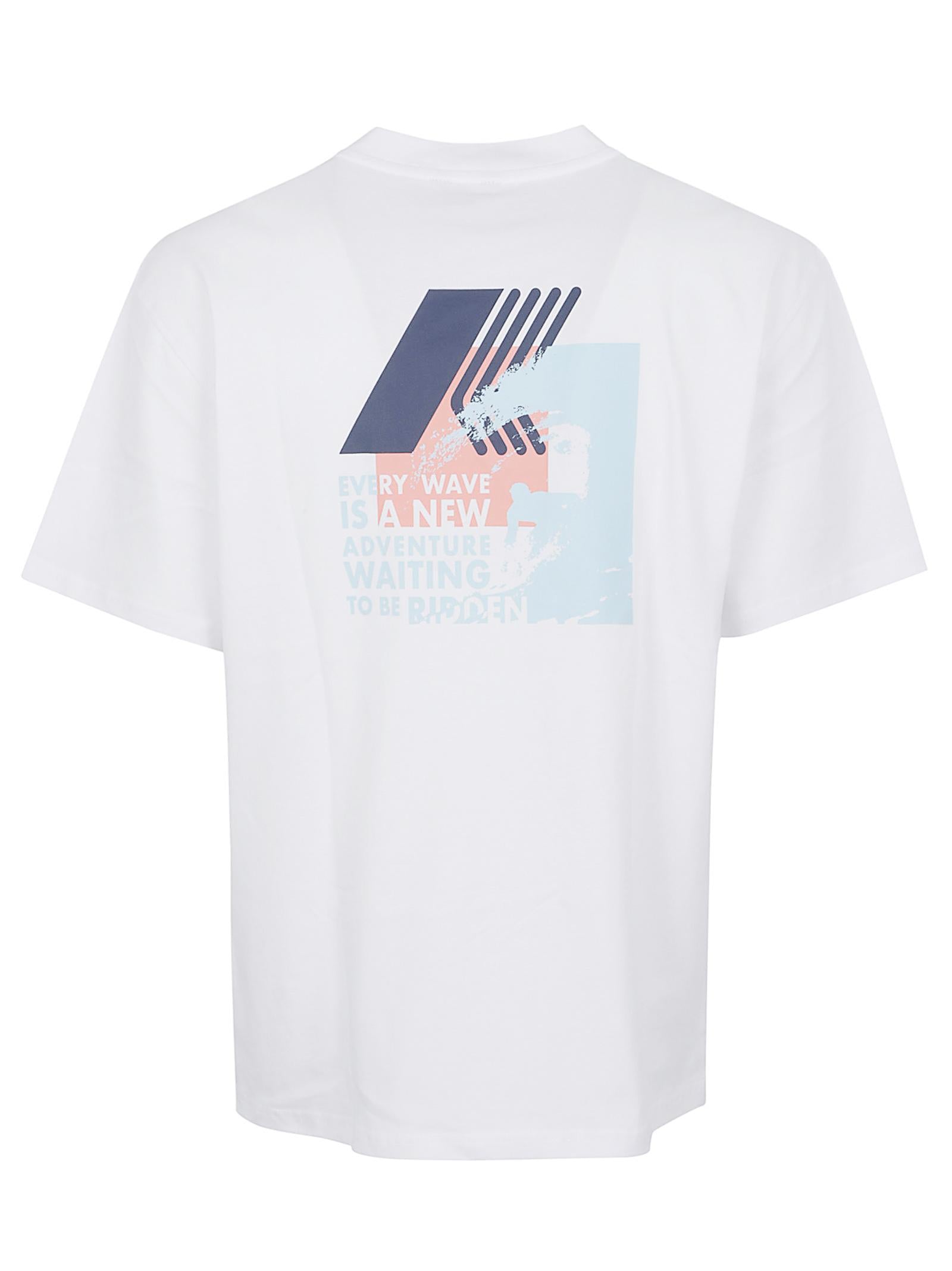 Maglietta uomo a maniche corte K71356W 001 WHITE  KWAY 