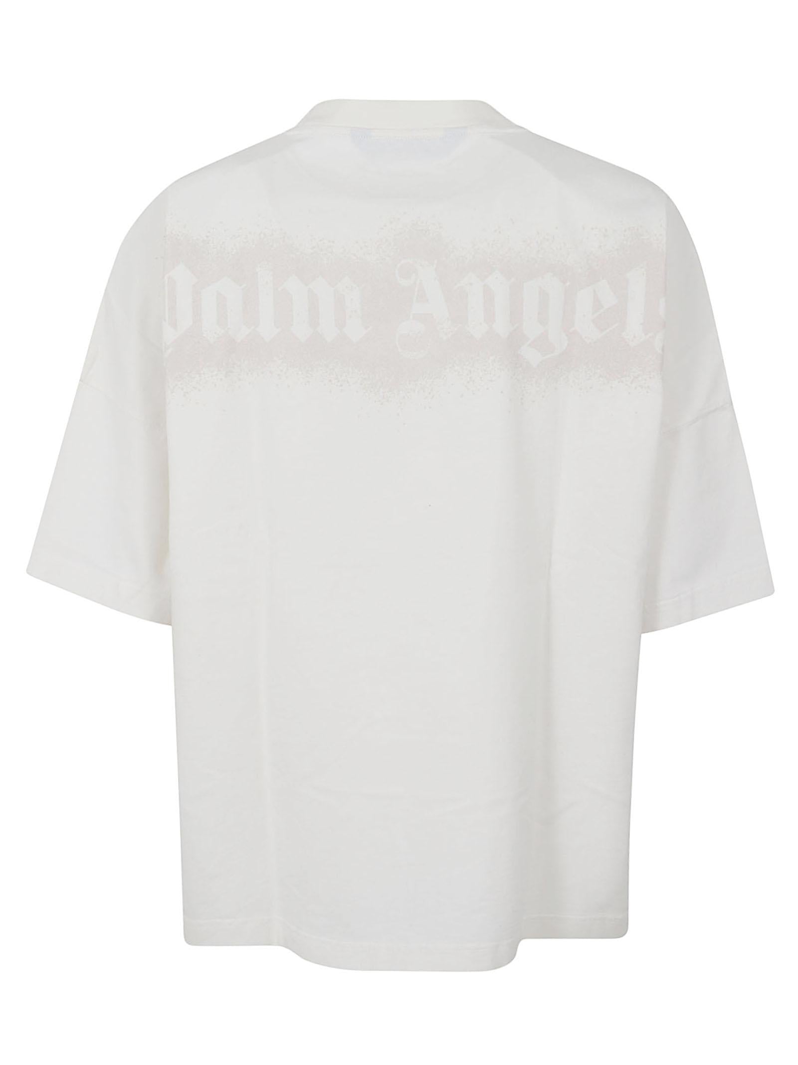 Maglietta uomo manica corta PMAA10BS26JER002 0305 OFF WHITE-LIGHT GREY PALM ANGELS 