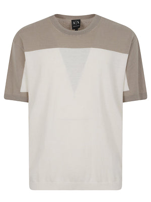 Maglia a maniche corte XM002153 AF22062M1297 CREAM-WINTER ARMANI EXCHANGE 