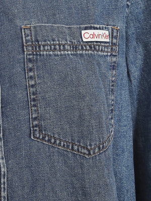 Camicia donna LV047E742G 3UA BLUE WHARF CALVIN KLEIN 