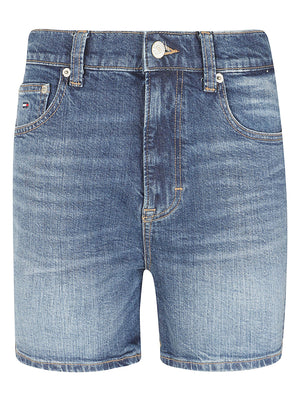 Pantaloncino donna DW0DW22688 1BK DENIM DARK TOMMY HILFIGER 
