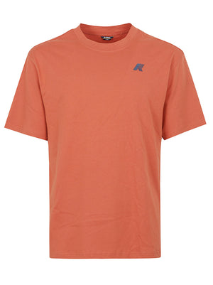 Maglietta uomo a maniche corte K71356W 896 ORANGE BROWNISH  KWAY 