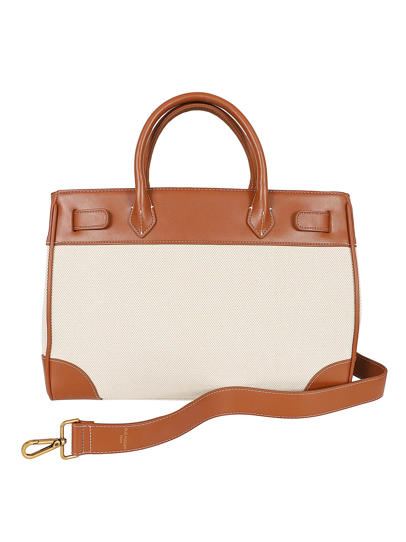 Borsa donna<BR/> RIVIERA TOTE CANVAS BROWN  RUE MADAM 