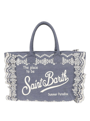 Borsa donna VANITY VOLANT 00485L SANGALLO FLOWERS DENIM  MC 2 